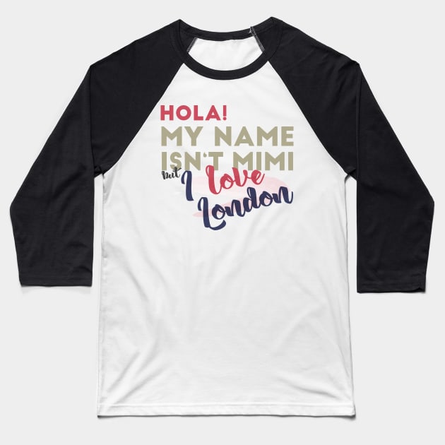 I love London Baseball T-Shirt by TeeAgromenaguer